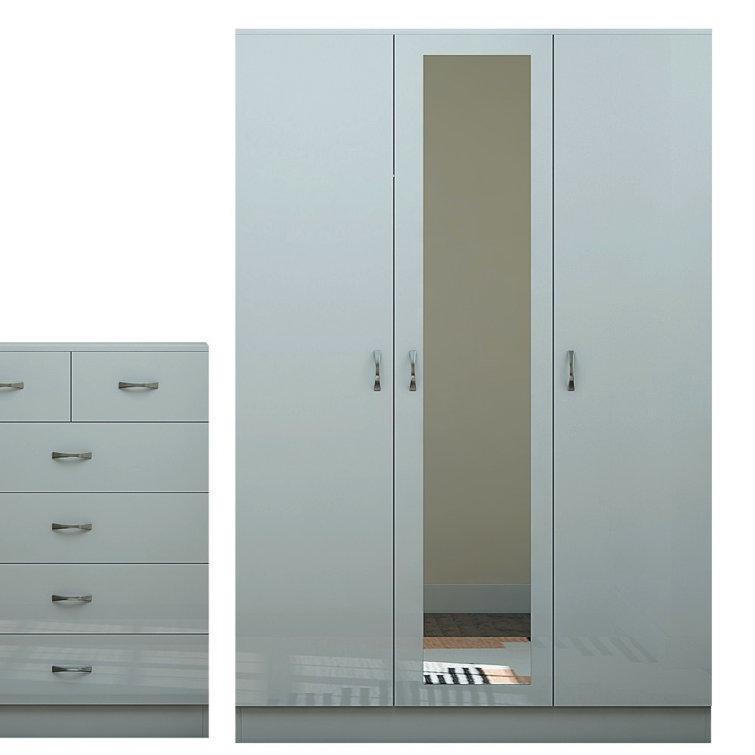 Zipcode Design Brendle 3 Door Wardrobe & Reviews Wayfair.co.uk